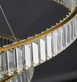 Harper - Modern Glass Crystal Ring Chandelier