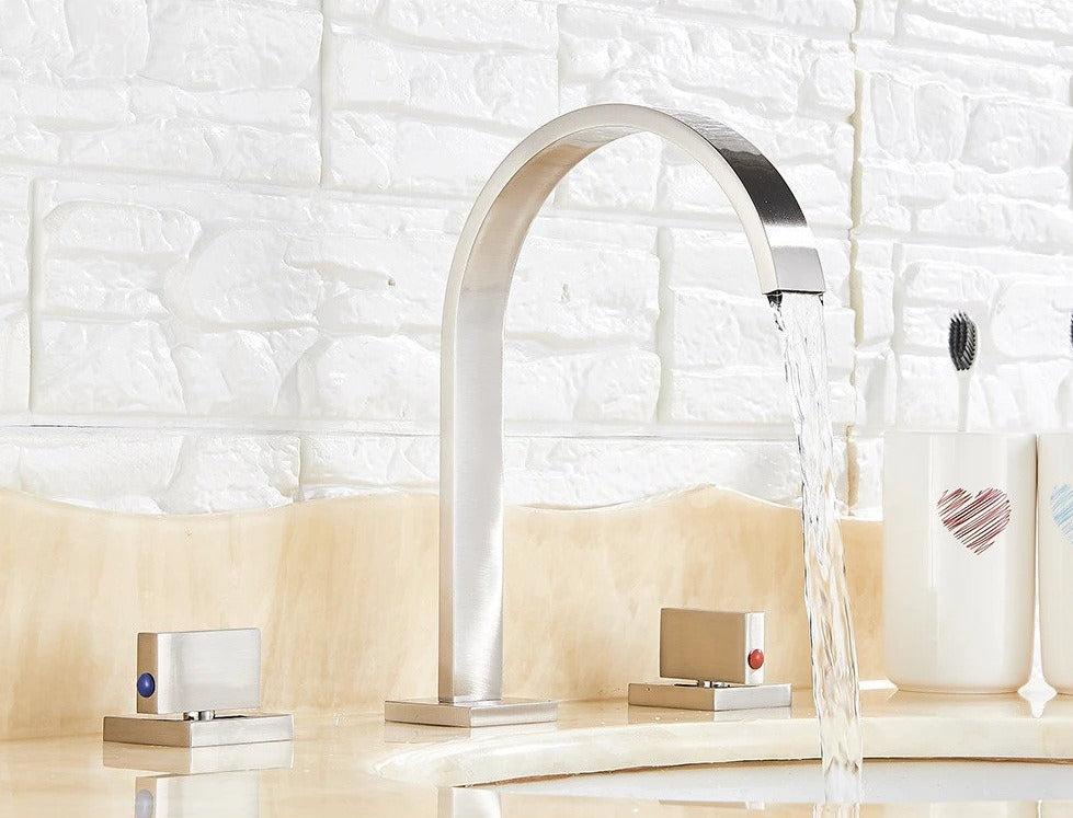 Modern Double Handle Basin Faucet