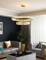 Harper - Modern Glass Crystal Ring Chandelier