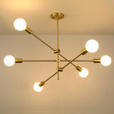 Modern Angled Multi-Bulb Pendant Light Fixture