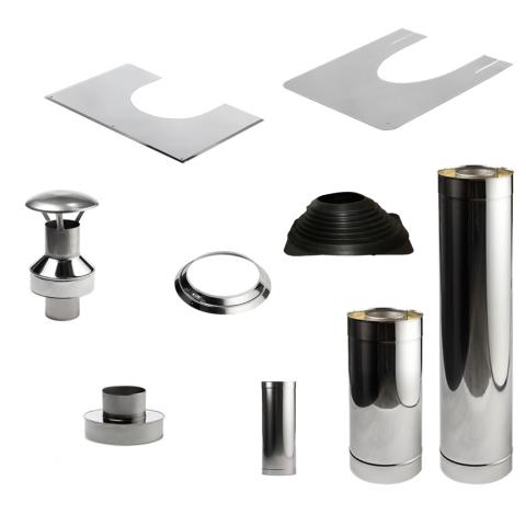 HUUM Barrel Sauna Chimney Kit | Stainless Steel