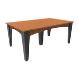 LuxCraft Poly Island Dining Table (44" x 72" Rectangular)