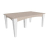 LuxCraft Poly Island Dining Table (44" x 72" Rectangular)