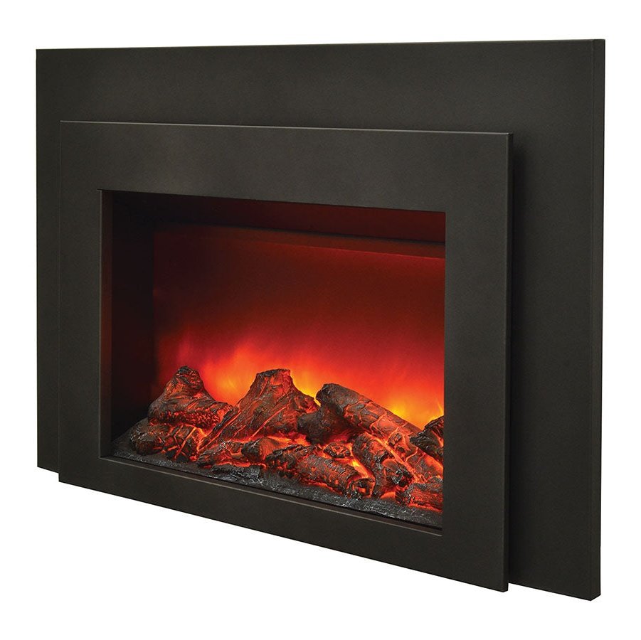 Sierra Flame INS-FM Electric Insert with Dual Steel Surround Fireplace