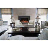 Sierra Flame INS-FM Electric Insert with Dual Steel Surround Fireplace