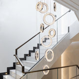 Baveno | Hanging Crystal Lighting for Staircase