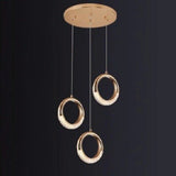 Cannero Riviera | Luxury Gold Ring Pendant Lighting