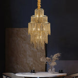 Point Antibes | Luxury Gold Chandelier With Crystal Balls