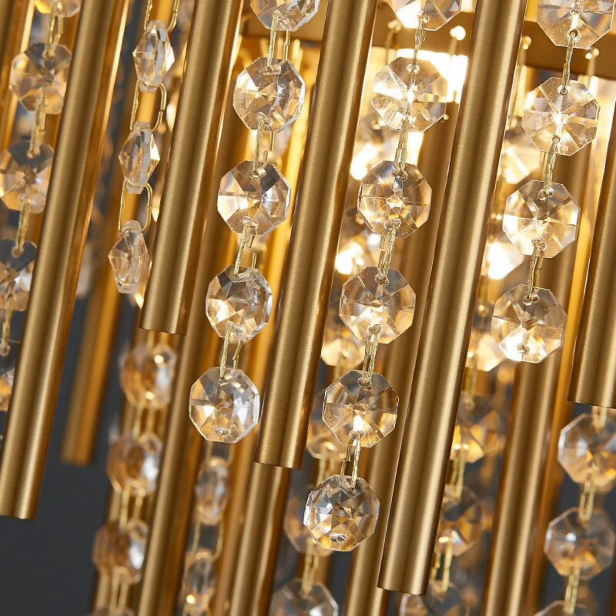 Point Antibes | Luxury Gold Chandelier With Crystal Balls