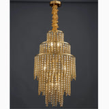 Point Antibes | Luxury Gold Chandelier With Crystal Balls