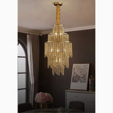 Point Antibes | Luxury Gold Chandelier With Crystal Balls