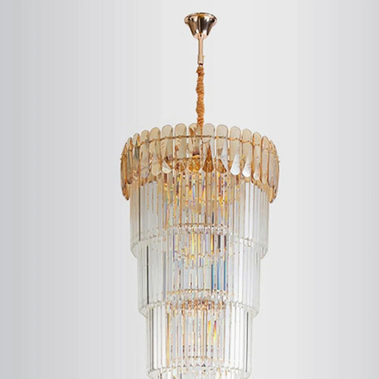 Belvédère | Royal Long Crystal Chandelier For Staircase