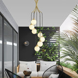 Cabris | Nordic Modern Long Glass Balls Chandelier