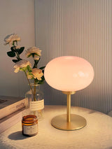 Marshmallow Brass Table Lamp