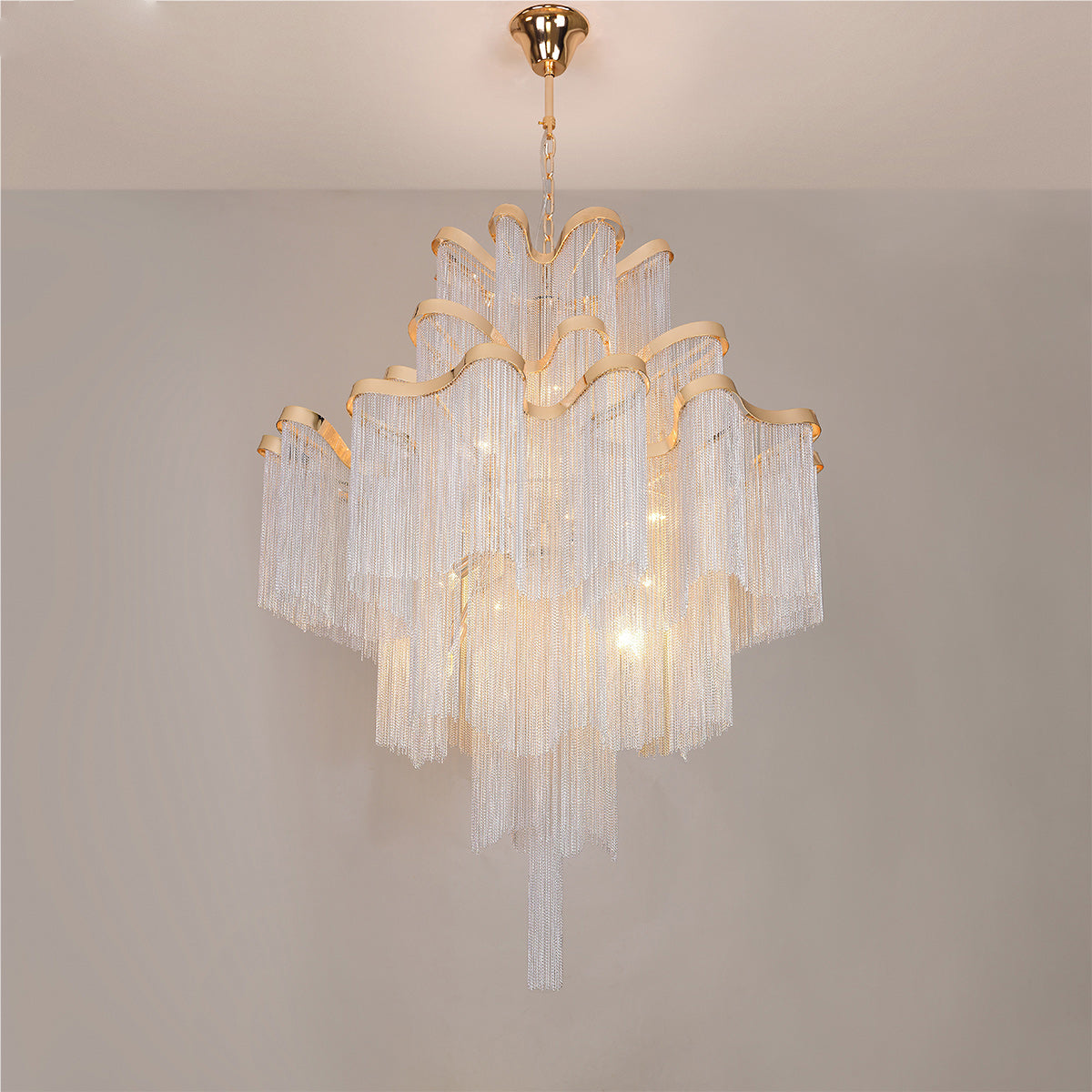 Singapore Luxury Chain Tassel Chandelier