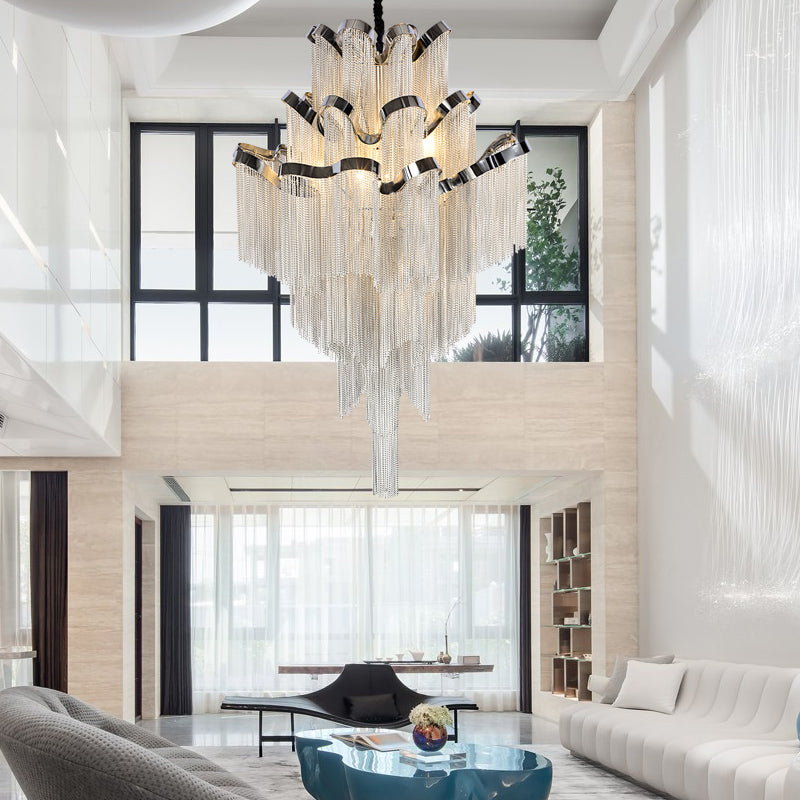 Singapore Luxury Chain Tassel Chandelier