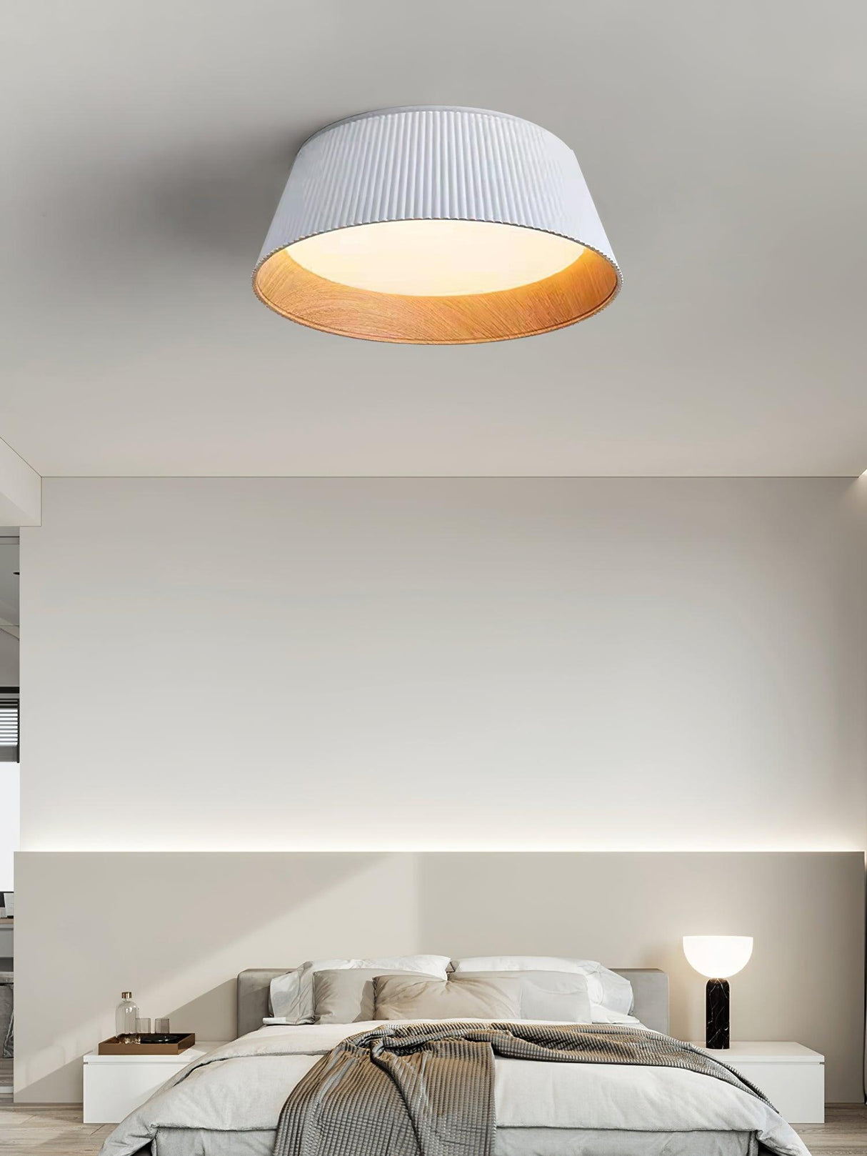 Modern Ribbed Ceiling Light