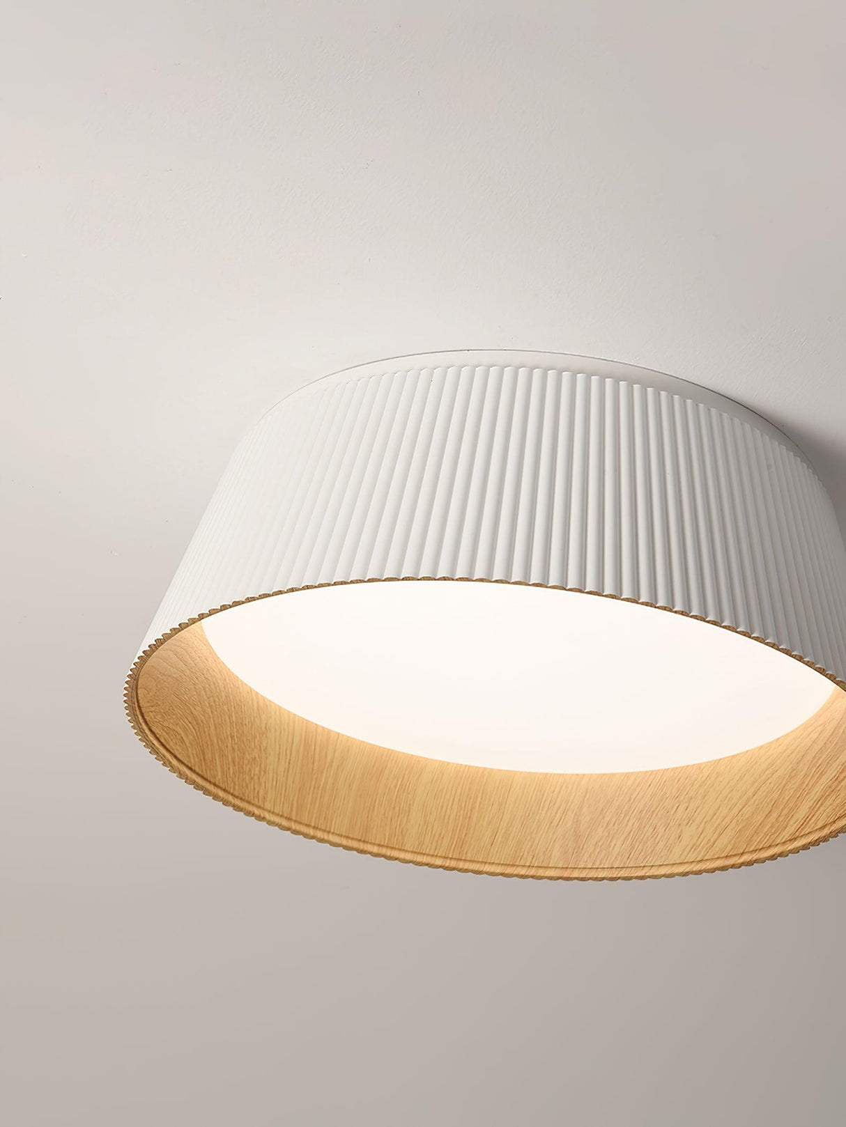 Modern Ribbed Ceiling Light