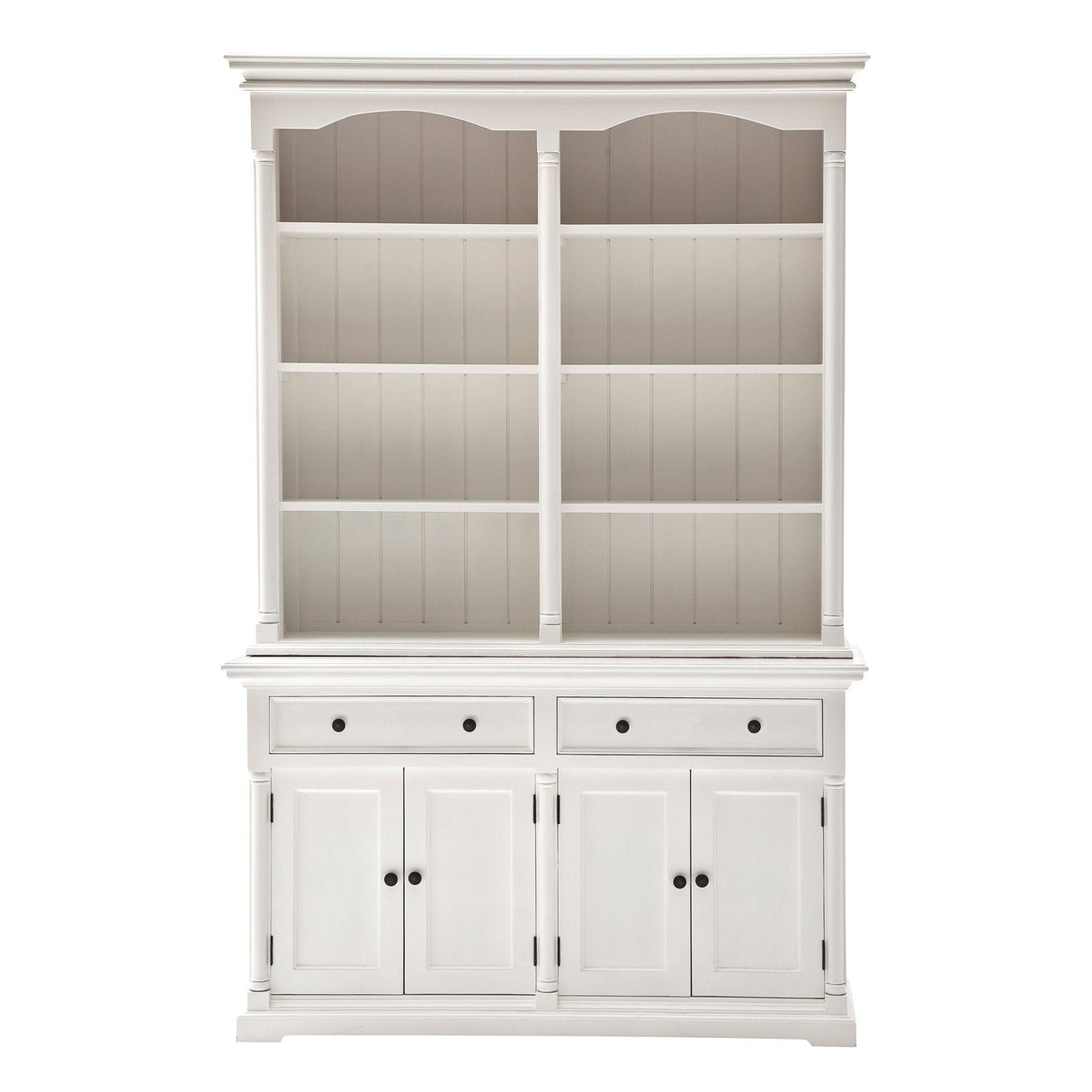 NovaSolo Provence Cabinet with Hutch White BCA595