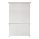 NovaSolo Provence Cabinet with Hutch White BCA595