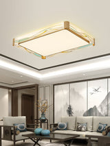 Rectangular LED Сopper Ceiling Lamp for Living room, Bedroom