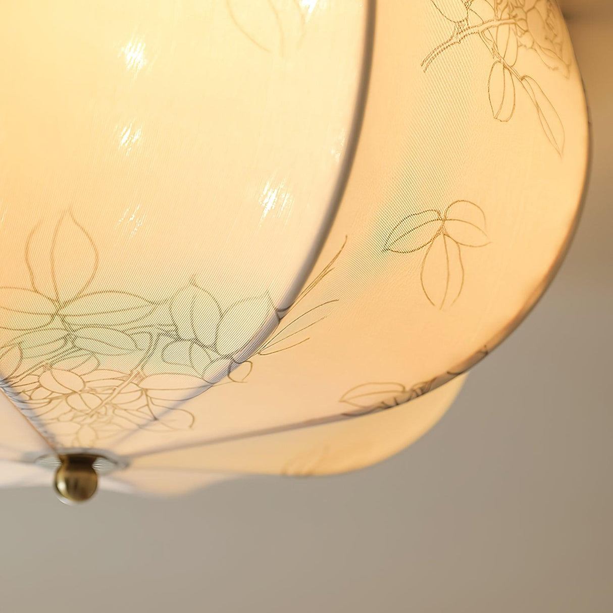 Orchid Fabric Ceiling Lamp