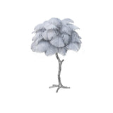 Ostrich Feather Table Lamp