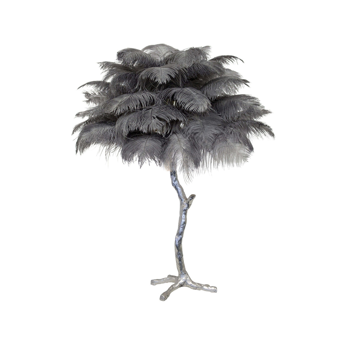 Ostrich Feather Table Lamp