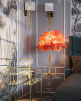 Ostrich Feather Table Lamp