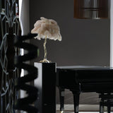 Ostrich Feather Table Lamp