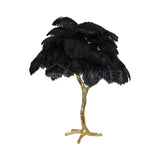 Ostrich Feather Table Lamp