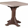 LuxCraft 41" Bar Height Poly Square Table