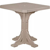 LuxCraft 41" Bar Height Poly Square Table