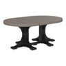 LuxCraft 4' x 6' Bar Height Poly Oval Table