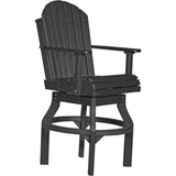 LuxCraft Bar Height Poly Adirondack Swivel Chair