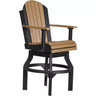 LuxCraft Bar Height Poly Adirondack Swivel Chair