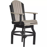 LuxCraft Bar Height Poly Adirondack Swivel Chair