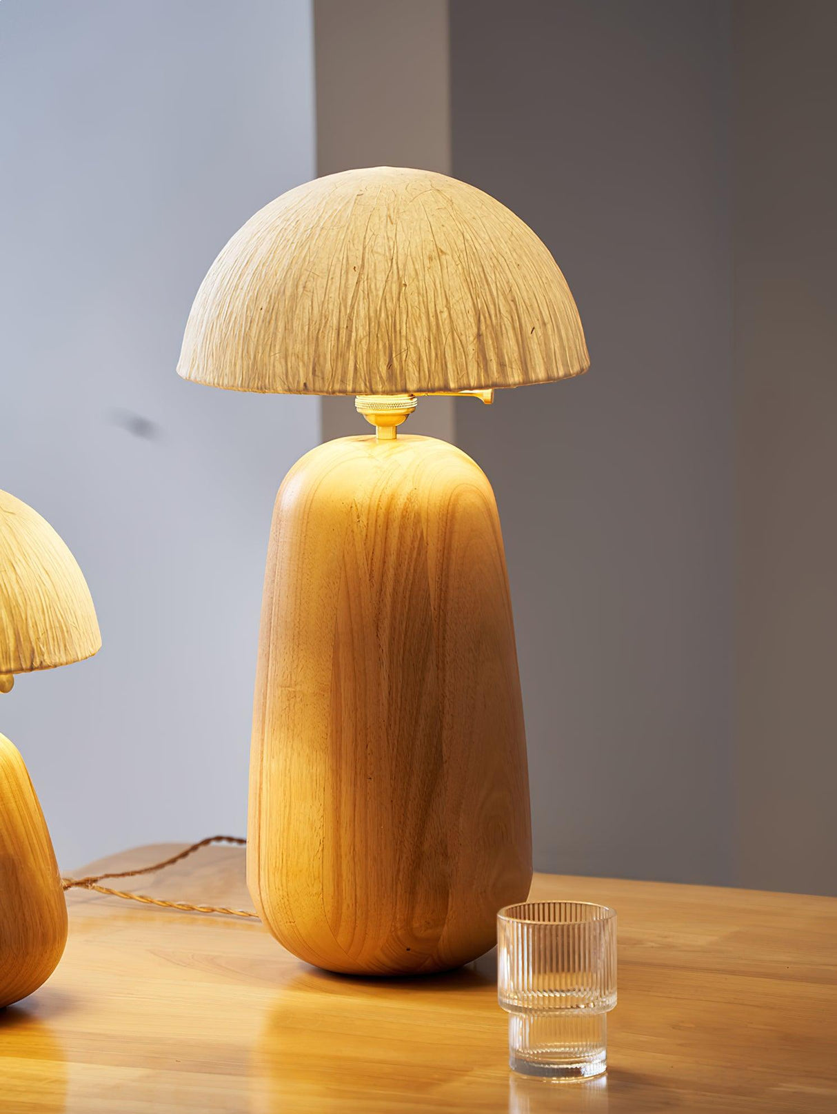 Percy Oak Table Lamp