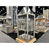 Tagwood BBQ Argentine Wood Fire & Charcoal Grill all Stainless Steel | BBQ02SS OPEN FIRE COOKING