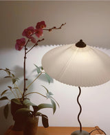 Pleated Hat Table Lamp