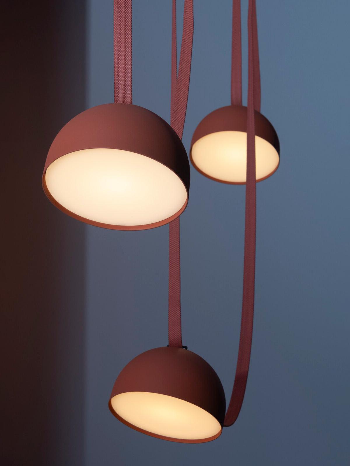 Suede Pendant Light