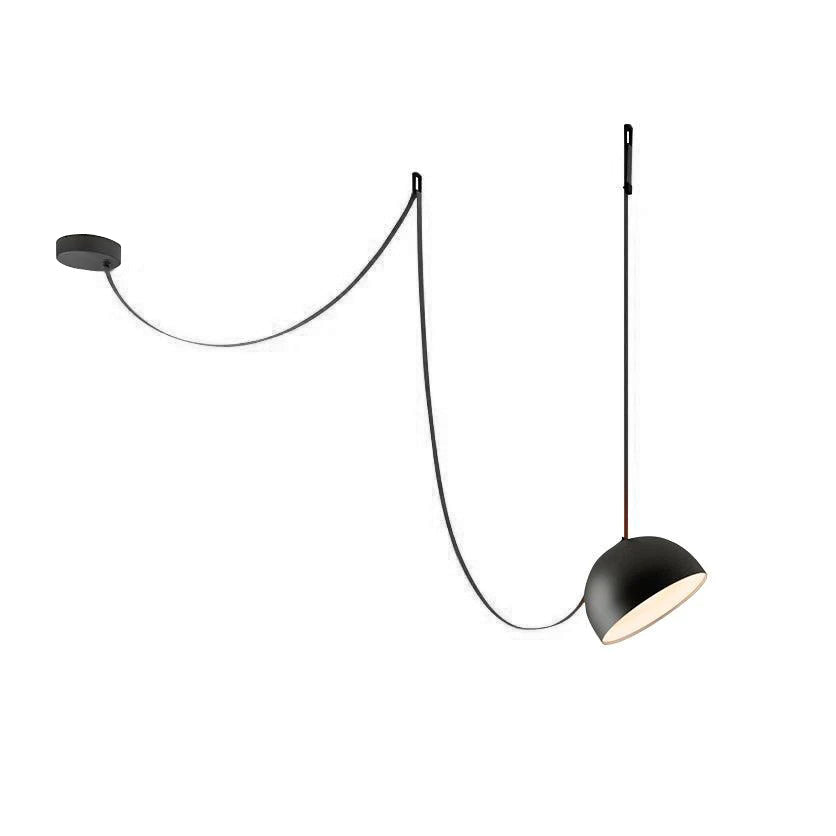 Suede Pendant Light