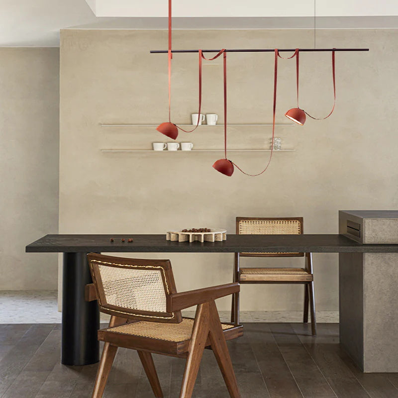 Suede Pendant Light