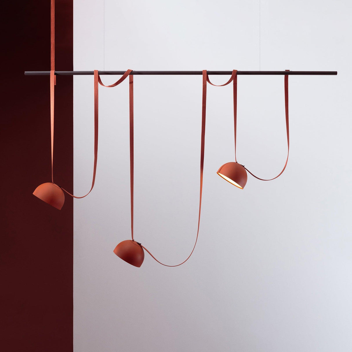 Suede Pendant Light