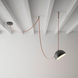 Suede Pendant Light