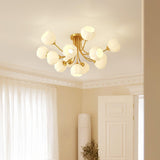 Pumpkin Brass Ceiling Lamp