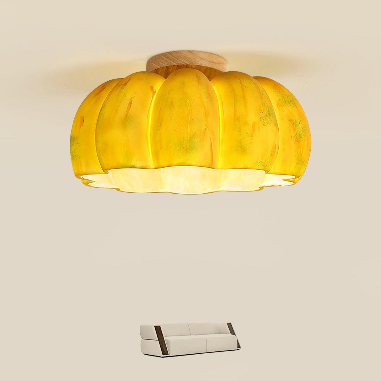 Pumpkin Ceiling Light