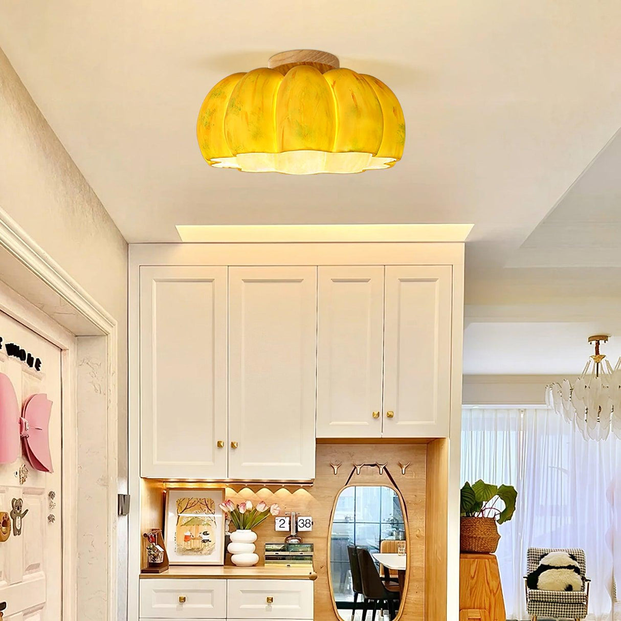 Pumpkin Ceiling Light