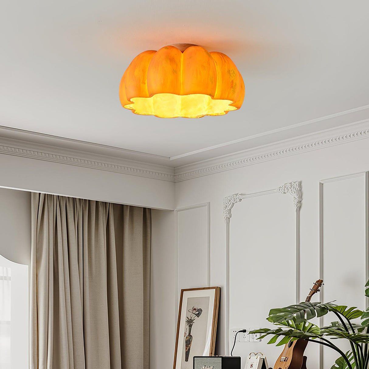 Pumpkin Ceiling Light