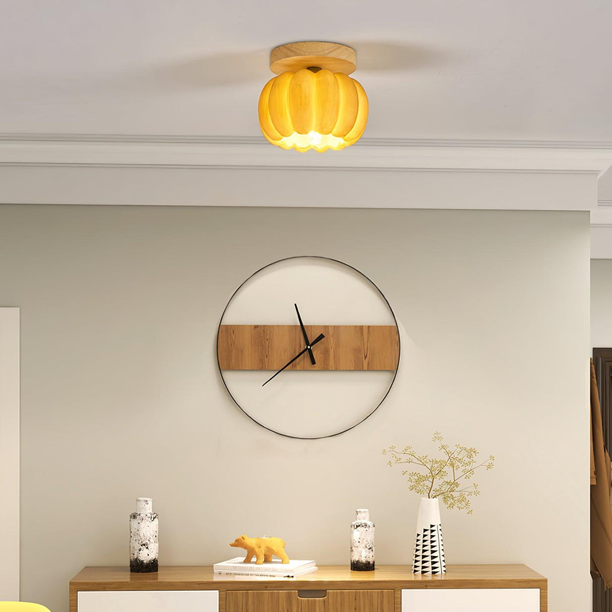 Pumpkin Ceiling Light